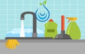 طريقة تنظيف المطبخ وترتيبه