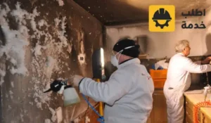 تنظيف بعد الحريق,شركة تنظيف بعد الحريق بالرياض,تنظيف الجدران من دخان الحريق